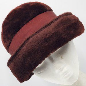 Amy New York Faux Fur & Wool Cloche